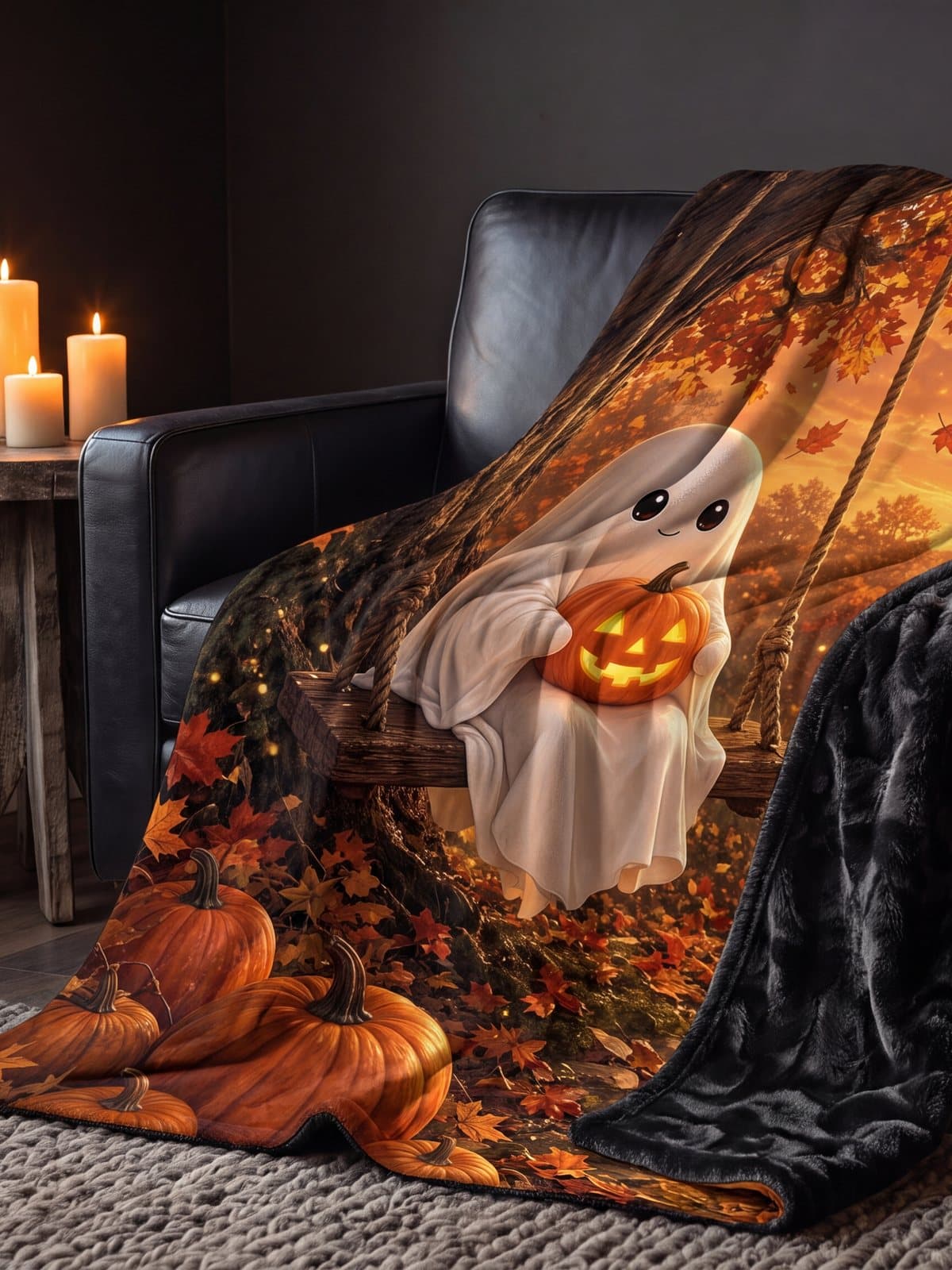 Haunted minky blankets