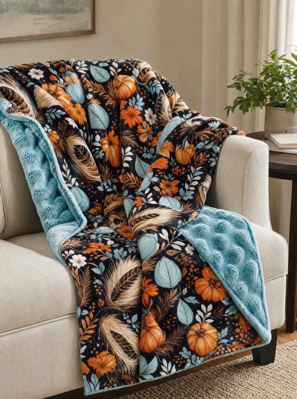 Harvest minky blankets