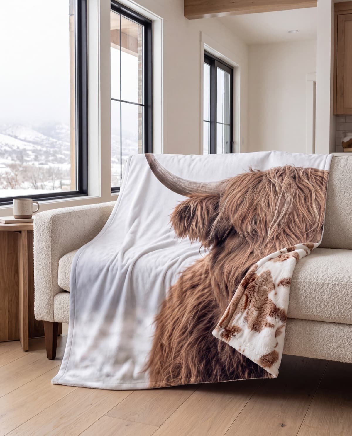 Highland Cow minky blankets